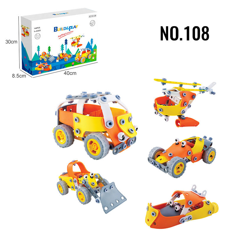 STEM Building Blocks Toy Set for Kids 4+