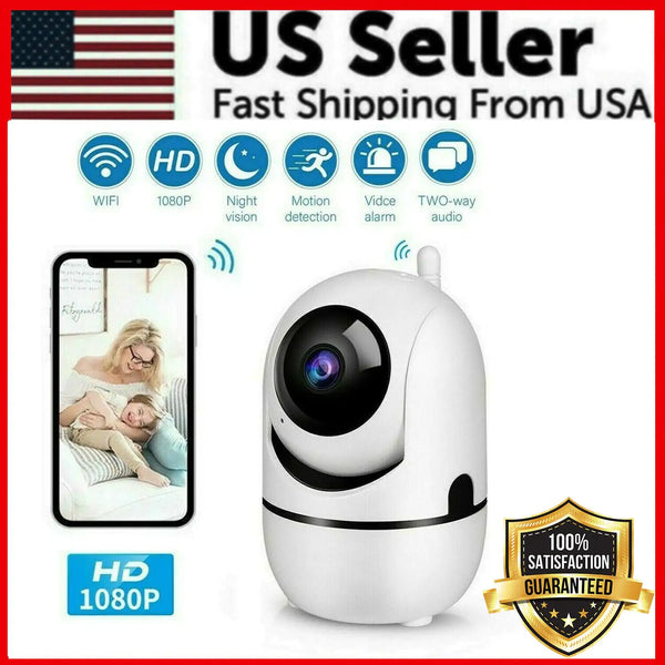 1080P WiFi Wireless Indoor Home Security Camera (Night Vision, Baby, Pet Monitor)