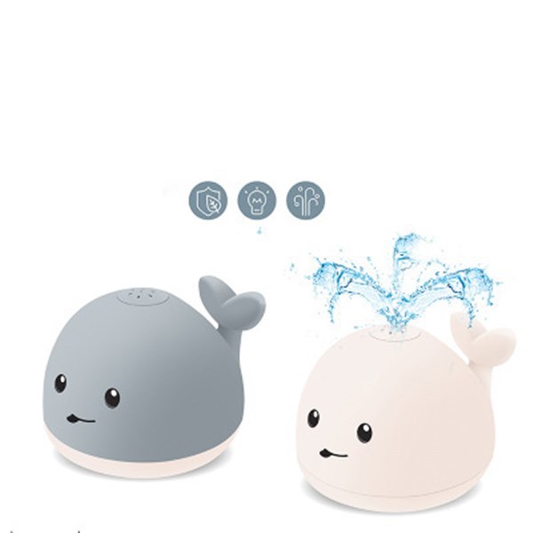 LED Water Spray Whale Toy – Light-Up Baby Bath Toy with Music & Automatic Sensor – Fun Bathtub Sprinkler for Kids