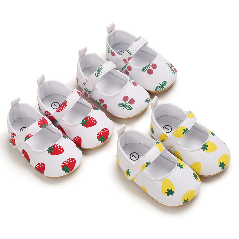 Baby Toddler Shoes Soft Rubber Sole Indoor Soft Sole Princess Shoes