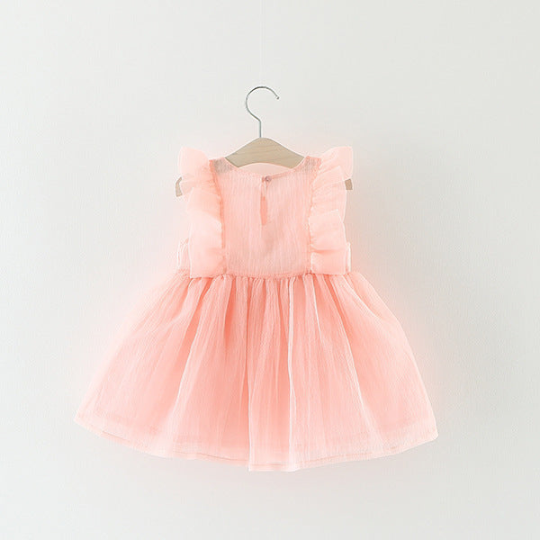 Summer Fashionable Dress Western Princess Dress Baby Girl 4 Fashion Net Celebrity 3 Years Old Summer Dress Wholesale