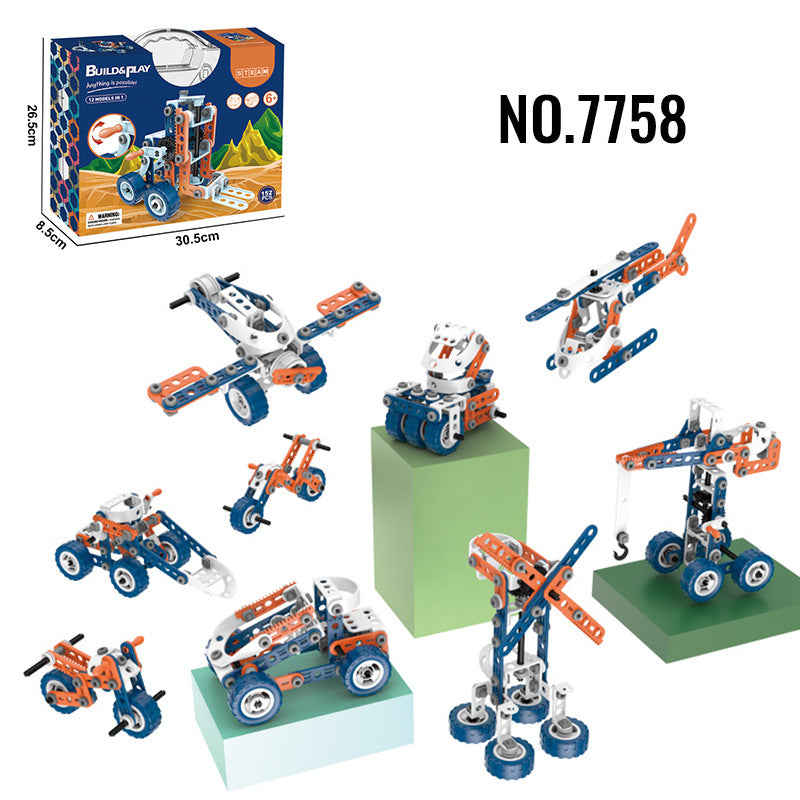 STEM Building Blocks Toy Set for Kids 4+