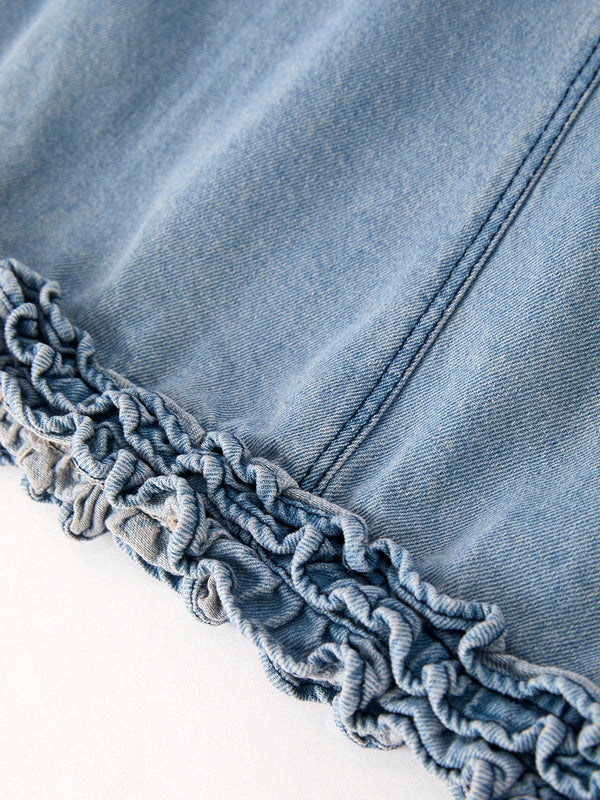 Summer Girls Sleeveless Ruffle Dress