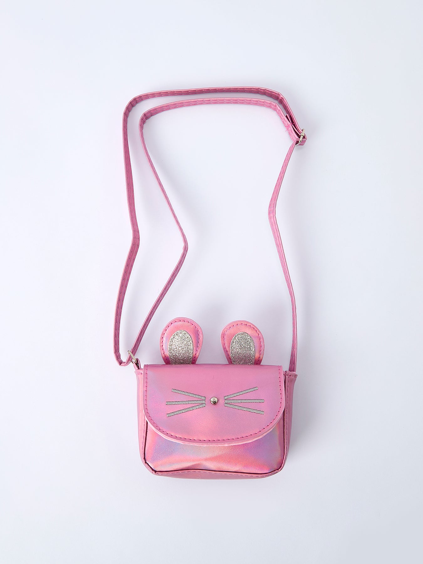 Spring Bunny Ear Pink Girl Crossbody Bag