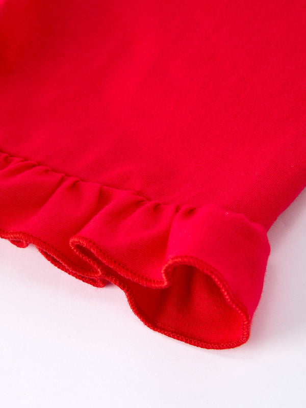 Girls' Plaid Smocked Strawberry Applique Shorts Set