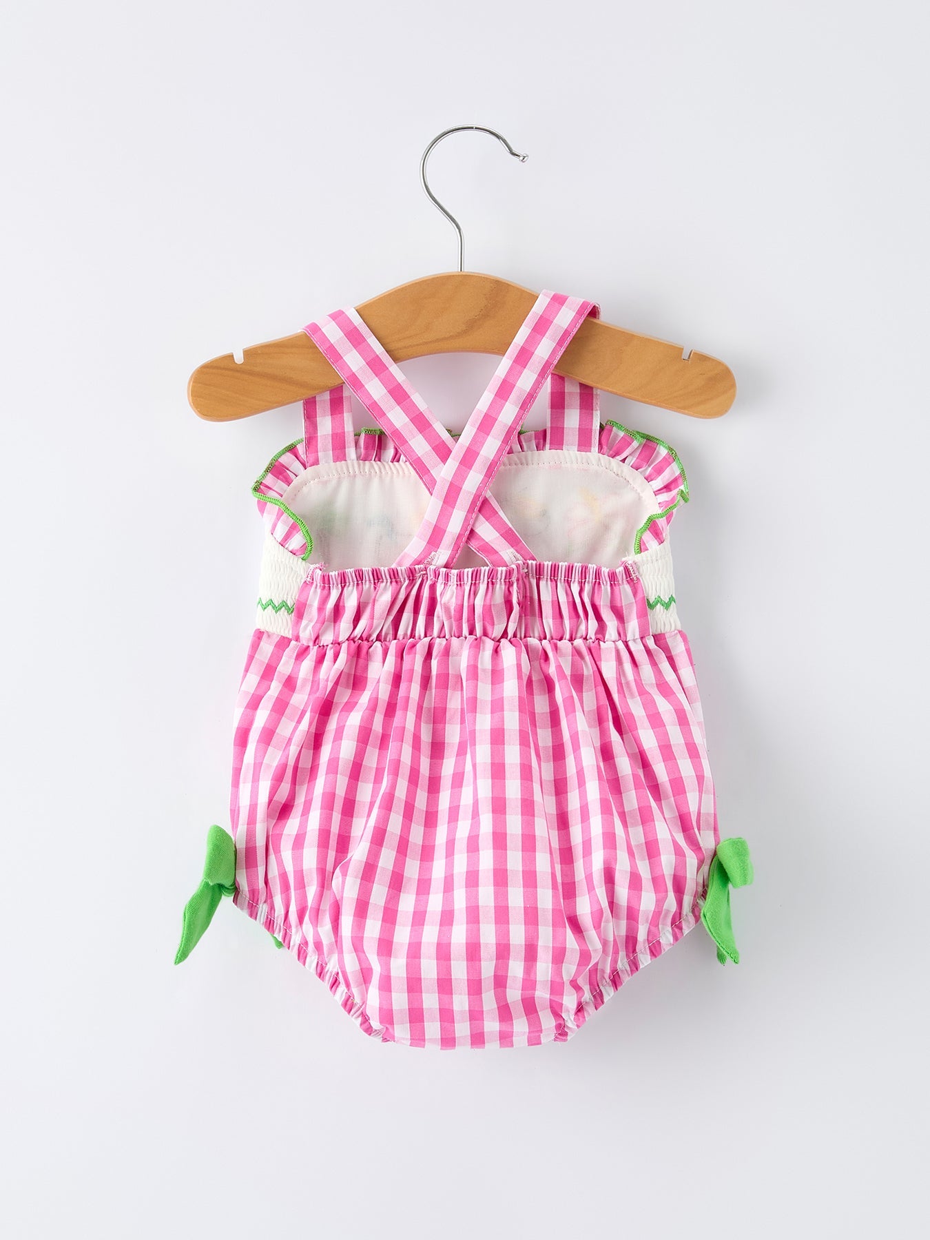 Summer Tropical Embroidery Baby Girls Romper