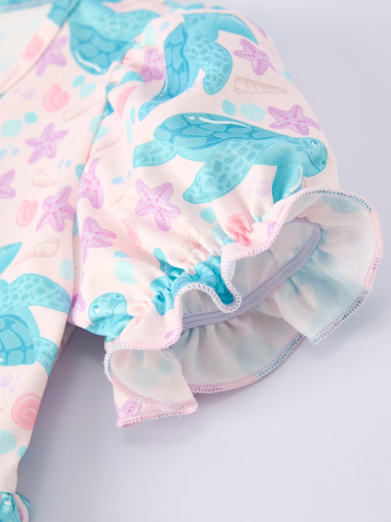 Ocean Animal Sea Turtle Girl Ruffle Dress