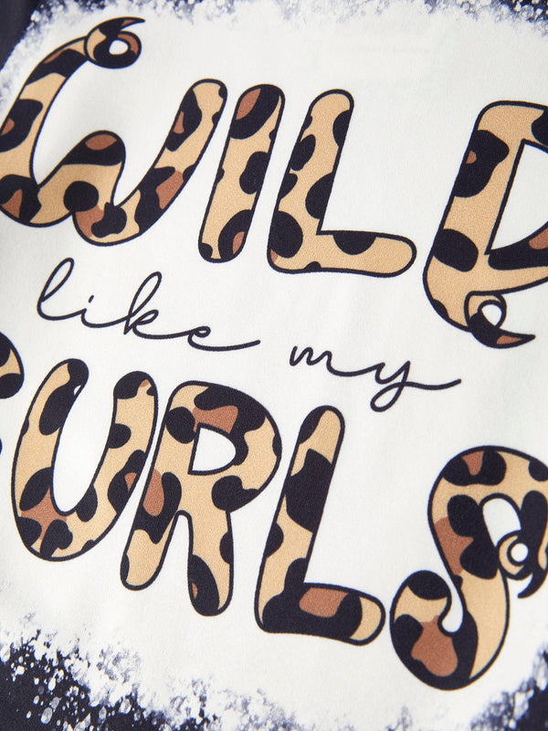 "WILD CURLS" Leopard Print Girls Set