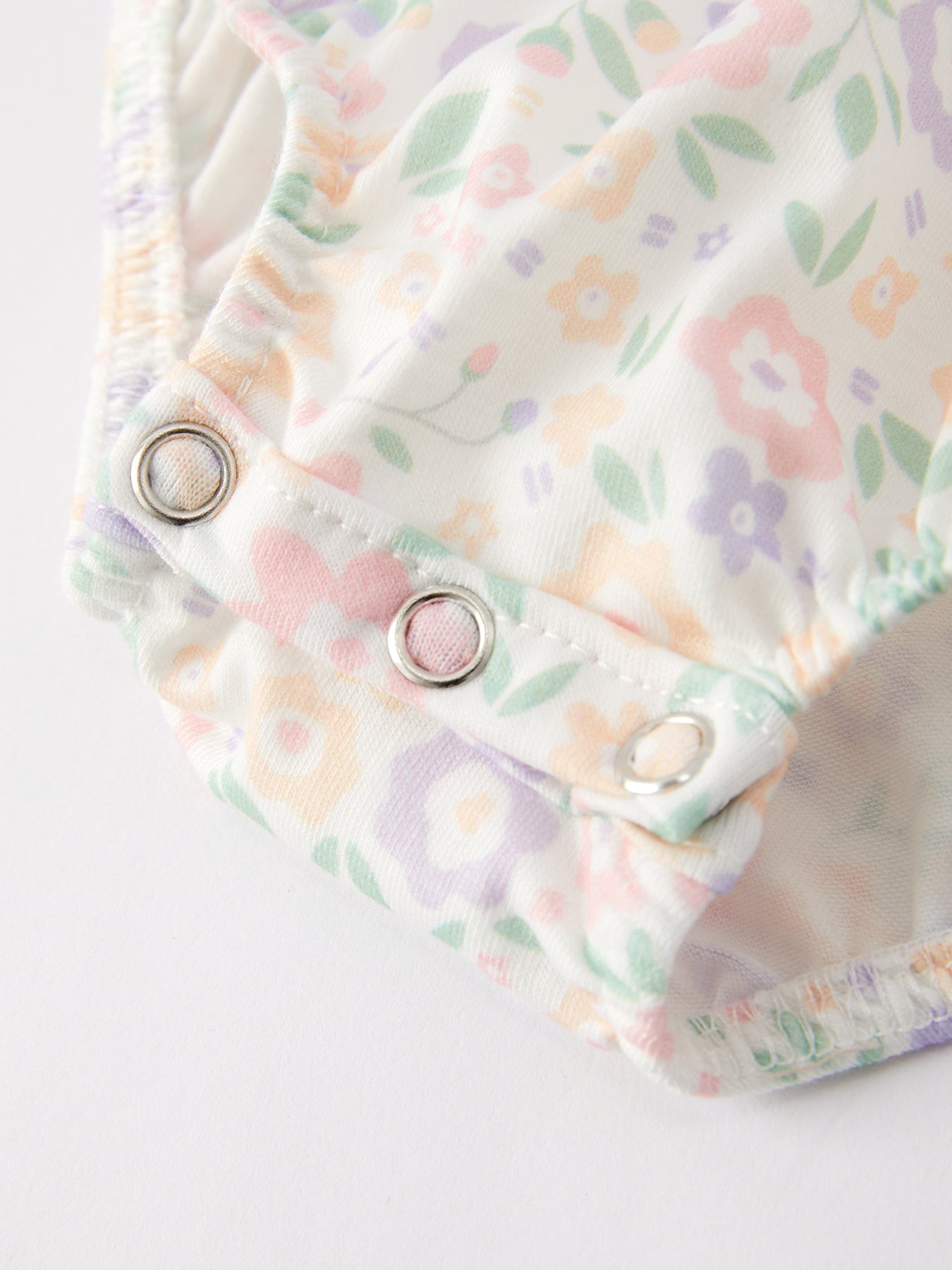 Spring Summer Cross Smocking Embroidery Colorful Romper