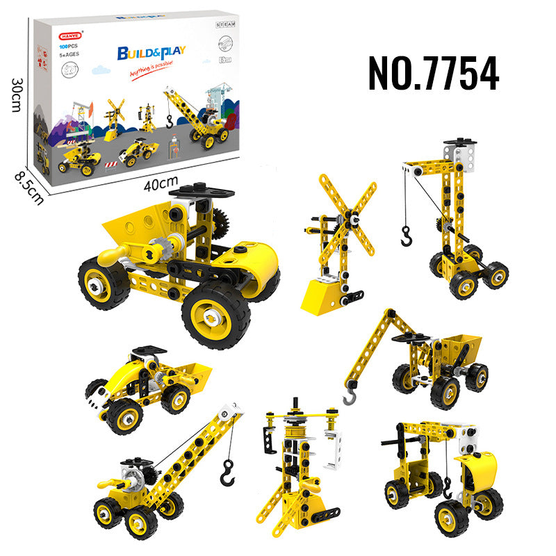 STEM Building Blocks Toy Set for Kids 4+