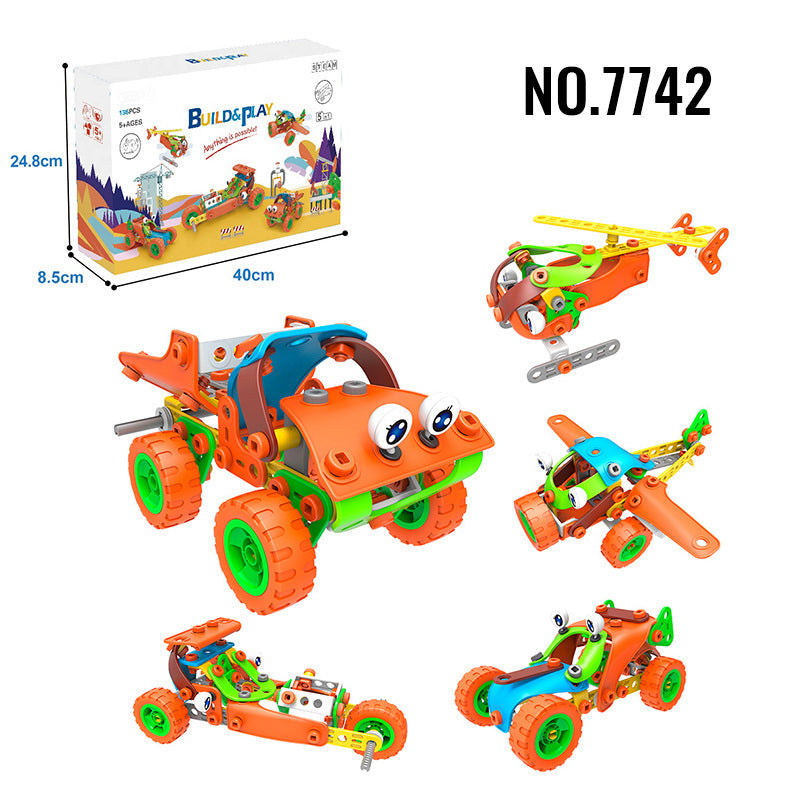 STEM Building Blocks Toy Set for Kids 4+