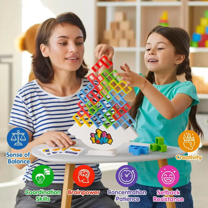 Tetra Tower Balance Stacking Game