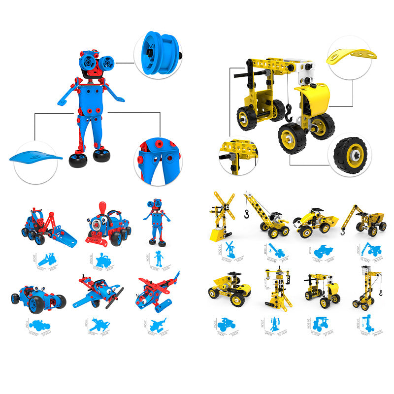 STEM Building Blocks Toy Set for Kids 4+