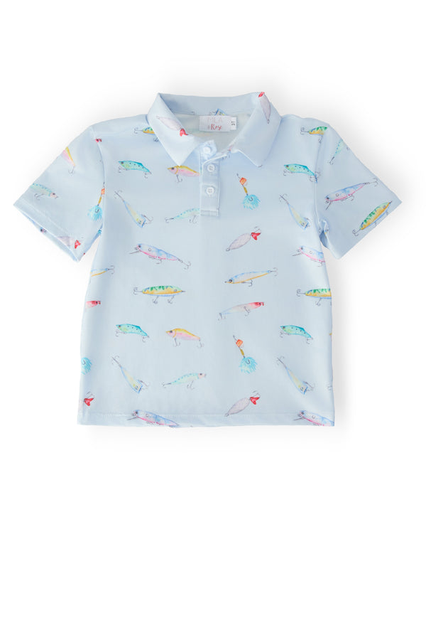 Boys Fish Hook S/S Polo