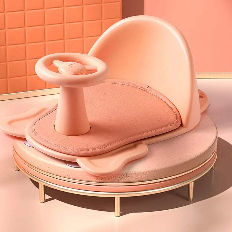 Baby shower basin with shower seat foldable bathtub bathtub dedicated shower bench with backrest and anti slip bath pad