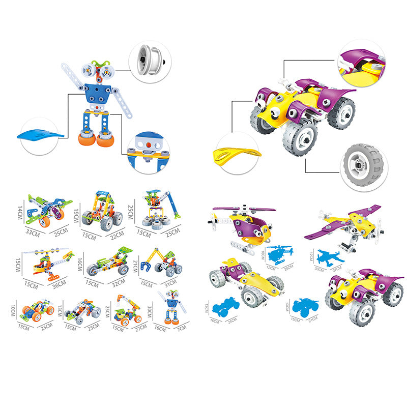 STEM Building Blocks Toy Set for Kids 4+