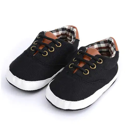 Solid color casual lace soft bottom baby canvas shoes baby shoes toddler shoes - # GIAA71310002
