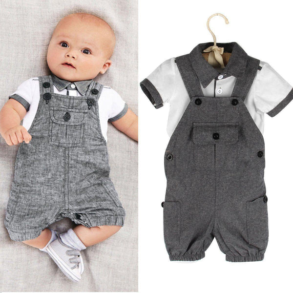 Baby Boys Cloth Set Infants T-shirt Top Bib Pants Kids Jumpsuit Newborn Baby Clothing Baby's Sets In Elegant Design