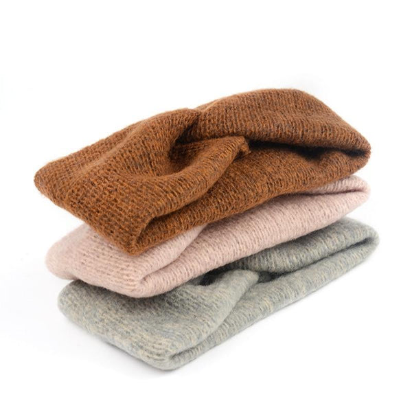 Handmade Baby Headband Women Girl Twisted Hair Band Kids Woolen Headwrap Toddler Turban Hair Accessories For Mother and Daughter