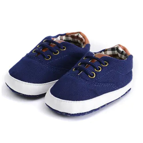 Solid color casual lace soft bottom baby canvas shoes baby shoes toddler shoes - # GIAA71310002