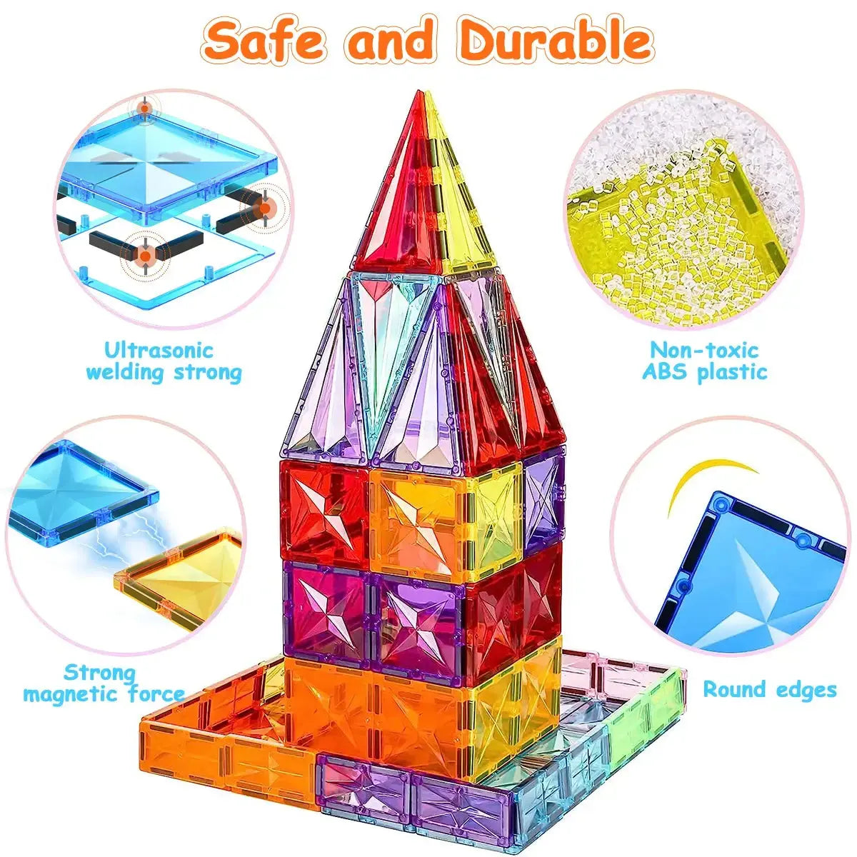 Magnetic Blocks Toy Set for Kids