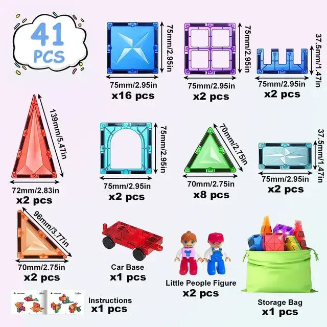 Magnetic Blocks Toy Set for Kids