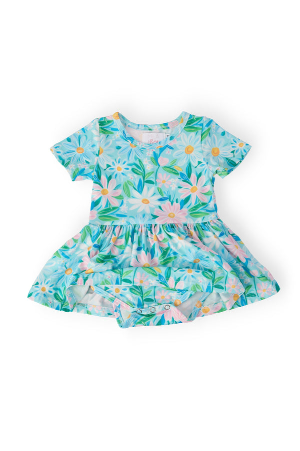 Preppy Daisies S/S Twirl Bodysuit