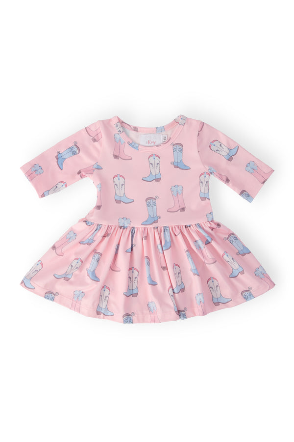 Ribbons & Rodeos 3/4 Sleeve Twirl Bodysuit