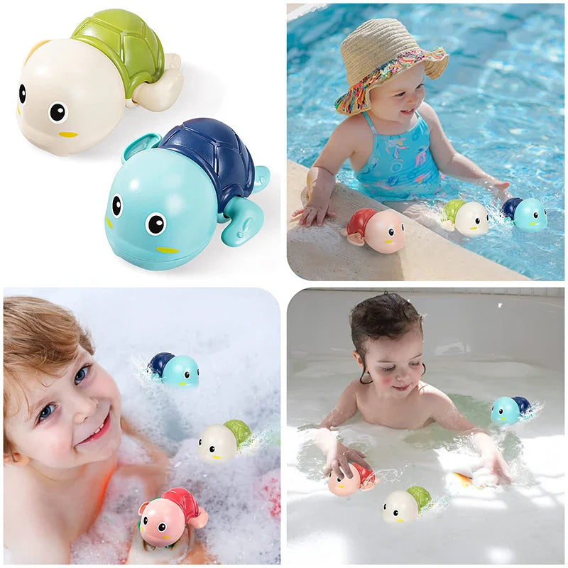 Baby Bath Toy – Swimming Turtle & Whale Clockwork Water Toy