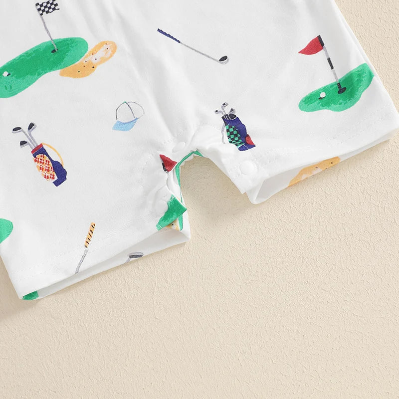 Baby Golf Romper – Short Sleeve Jumpsuit