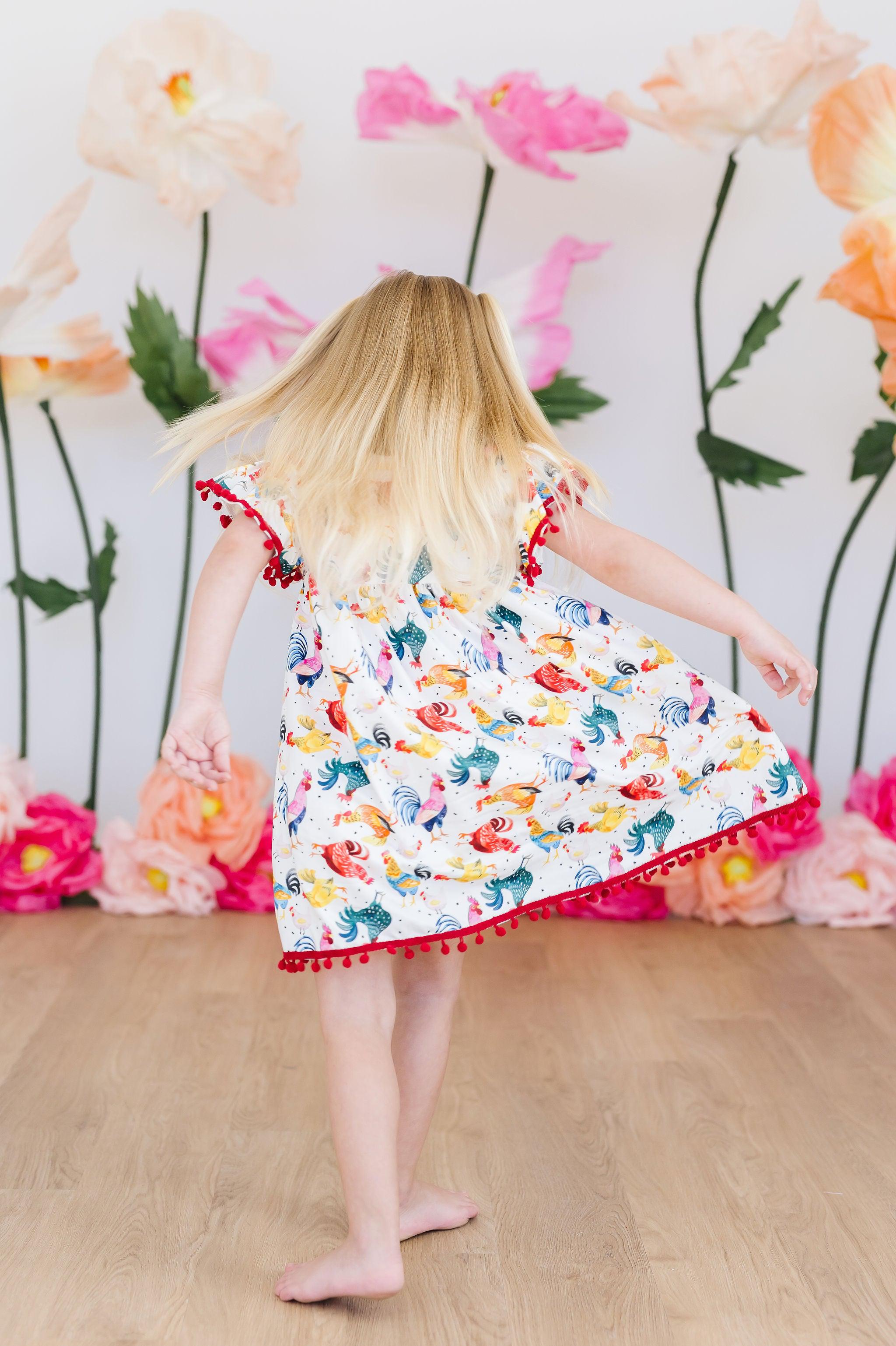 Rooster Pom Pom Dress