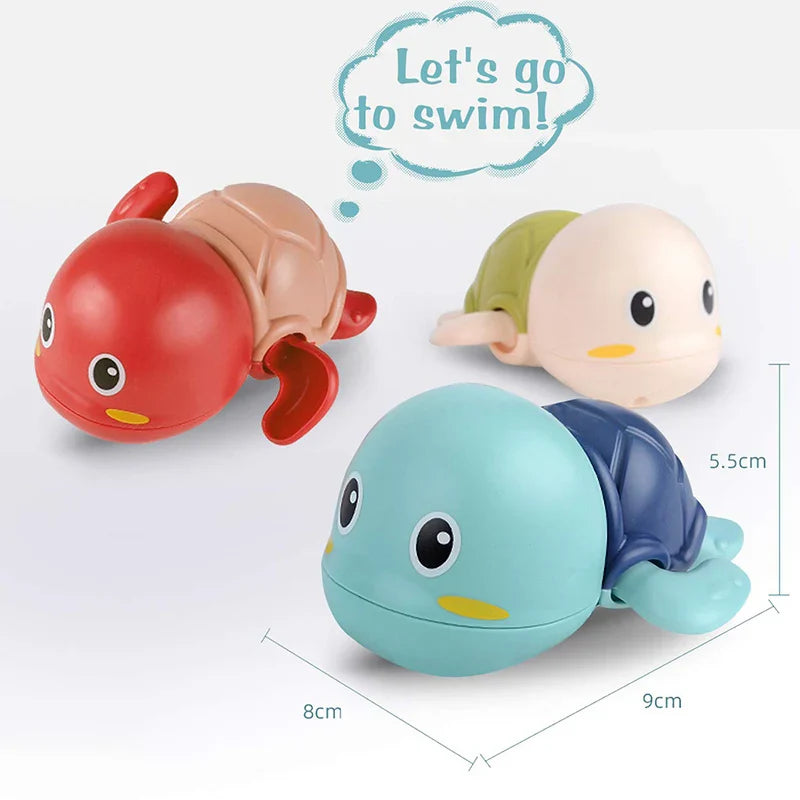 Baby Bath Toy – Swimming Turtle & Whale Clockwork Water Toy