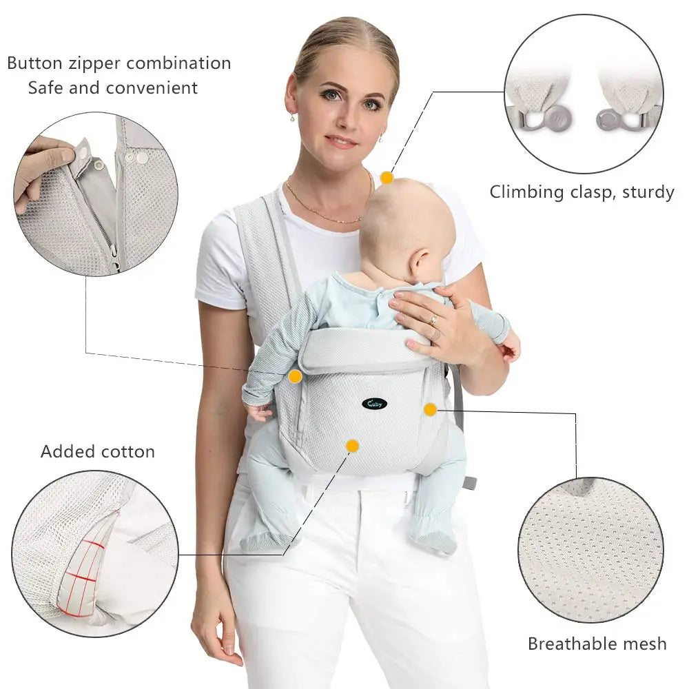 Ergonomic Cotton Baby Carrier Sling