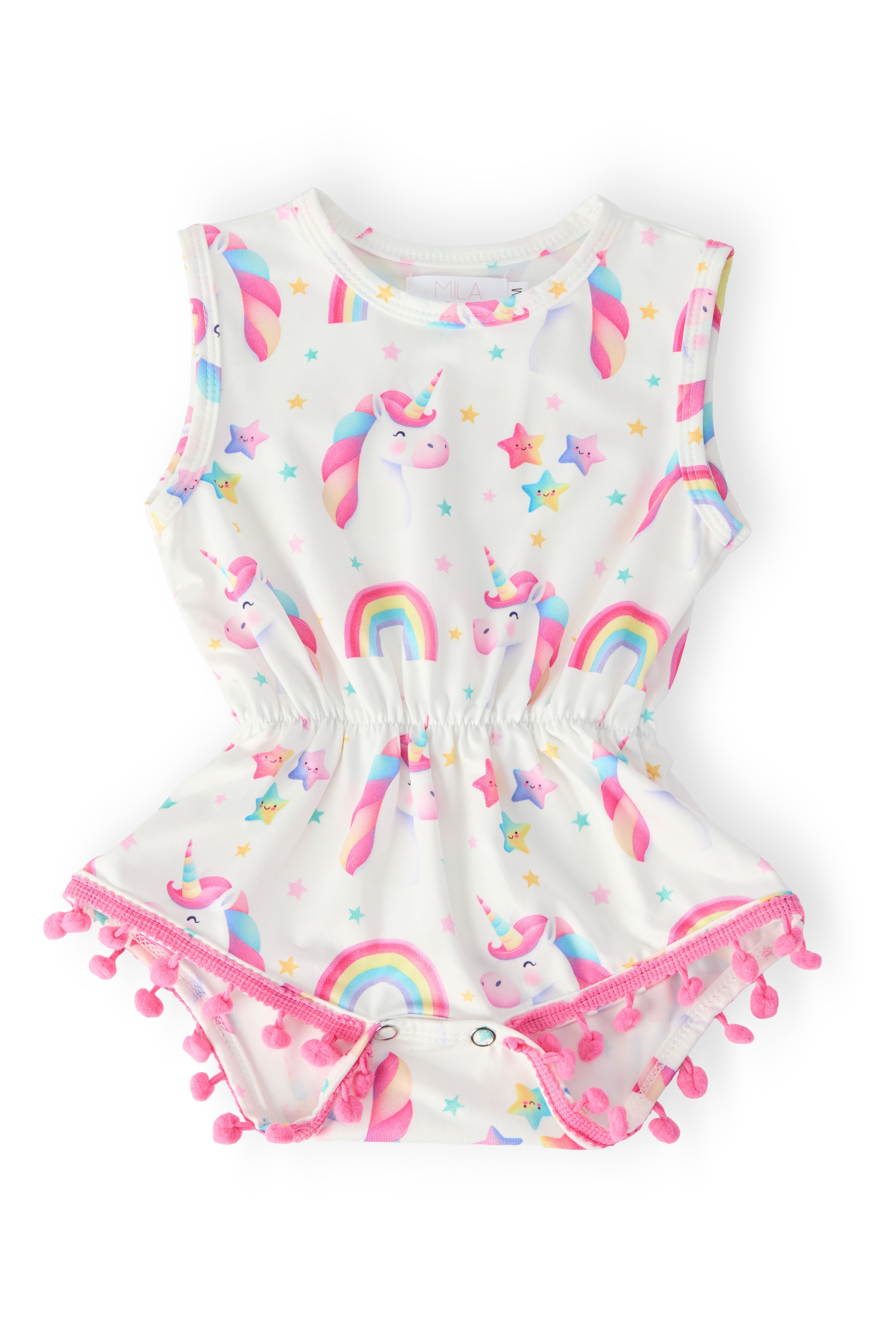 Unicorn Magic Pom Pom Romper