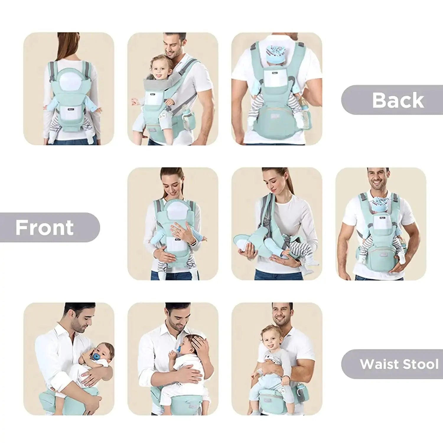 Multifunctional Ergonomic Baby Carrier – BAGEG1710007