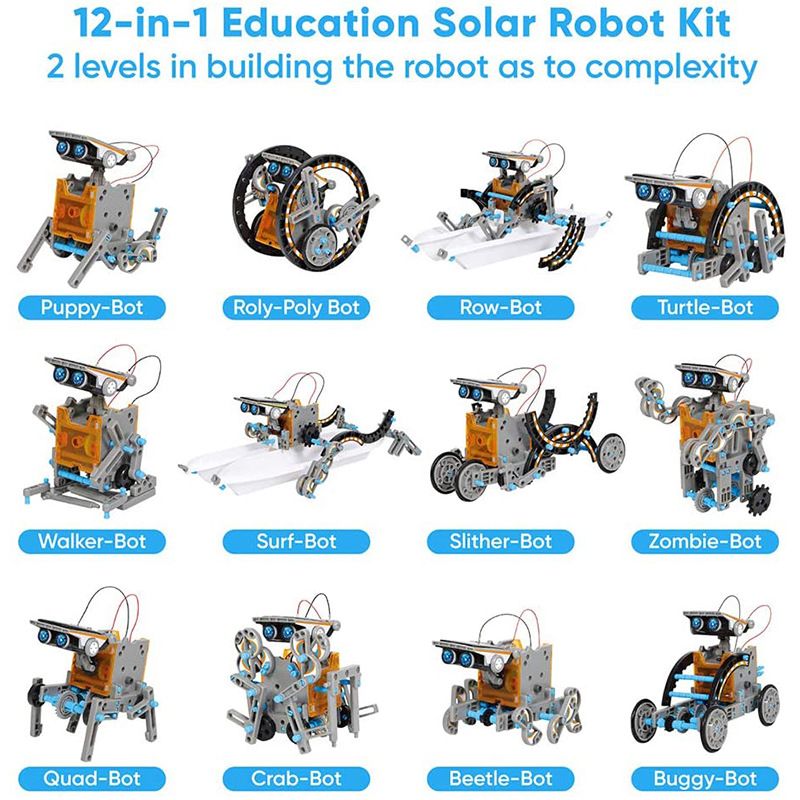 12-in-1 STEM Solar Robot Kit for Kids
