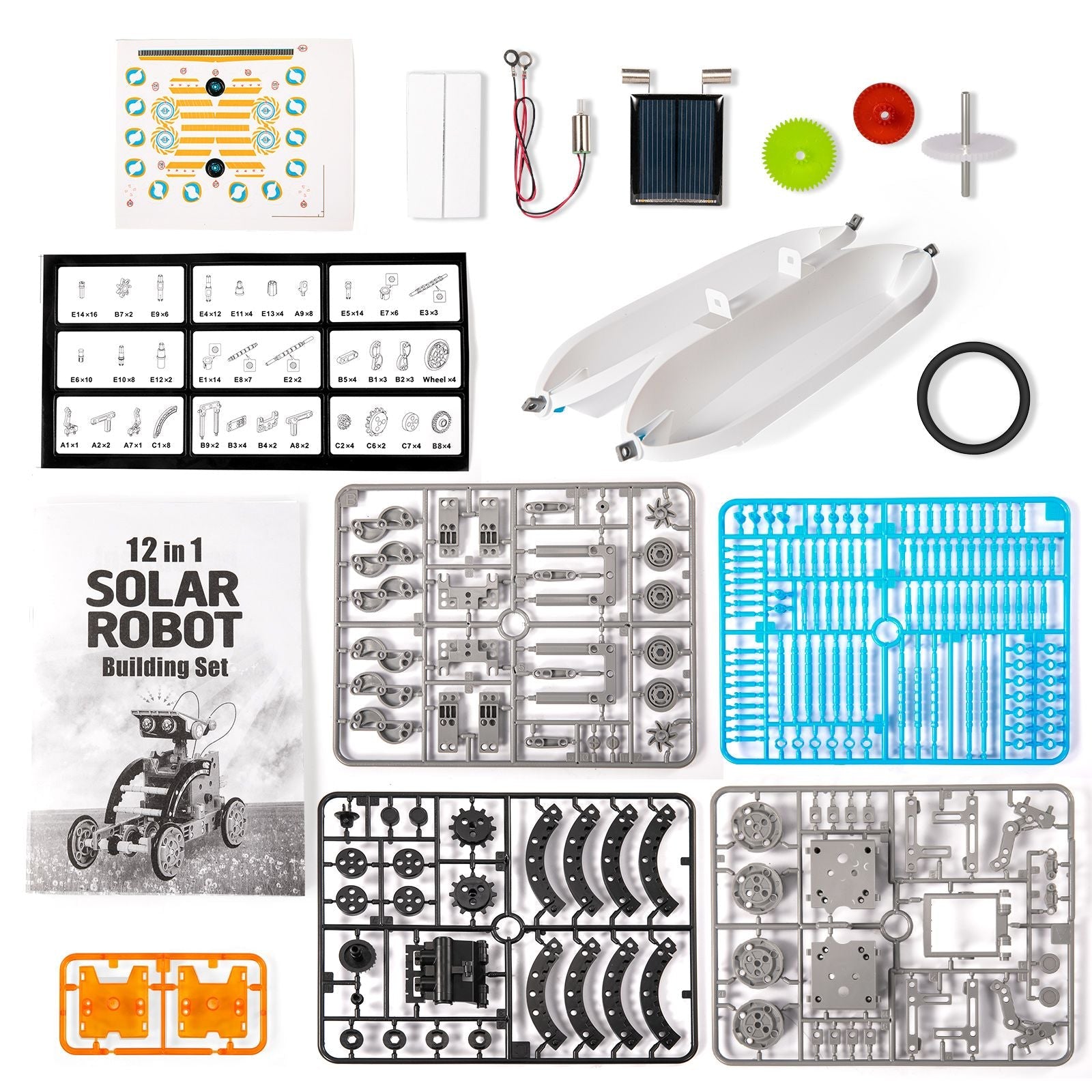 12-in-1 STEM Solar Robot Kit for Kids