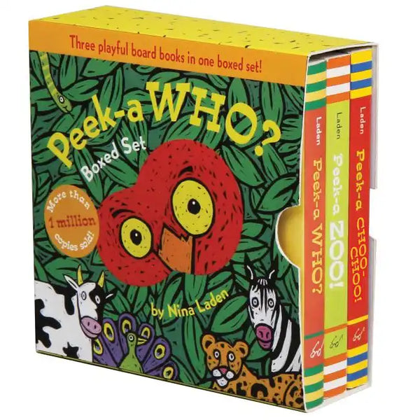 Peek-A Who? Boxed Set: (Children's Animal Books, Board Books for Kids) - Hardcover