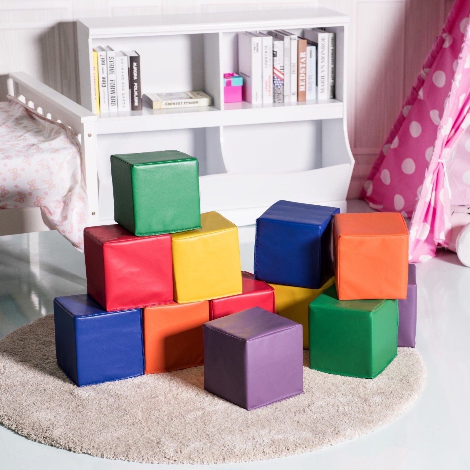 12-Piece 8-Inch PU Foam Building Blocks