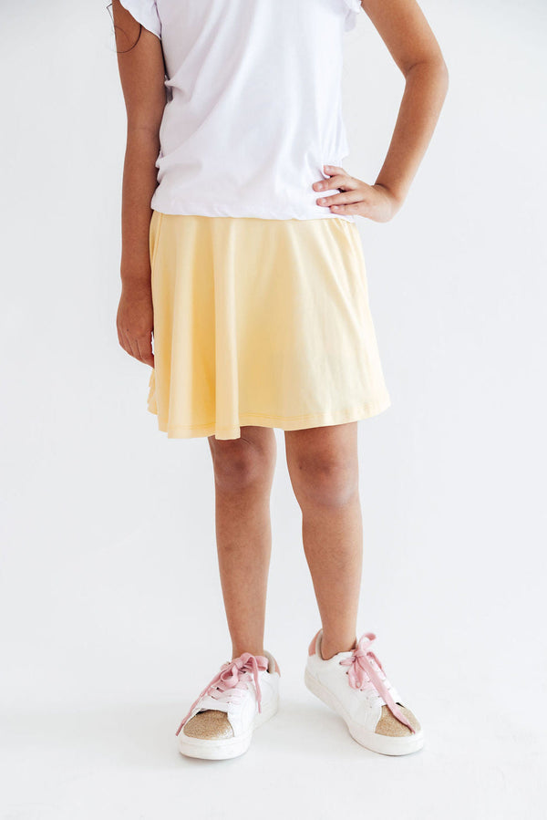 Butter Yellow Twirl Skort