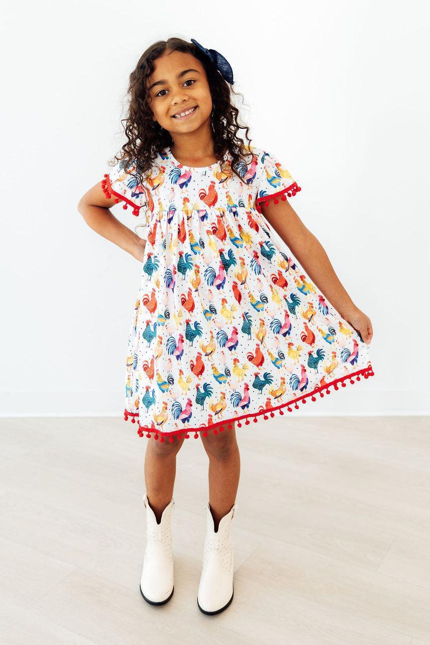 Rooster Pom Pom Dress