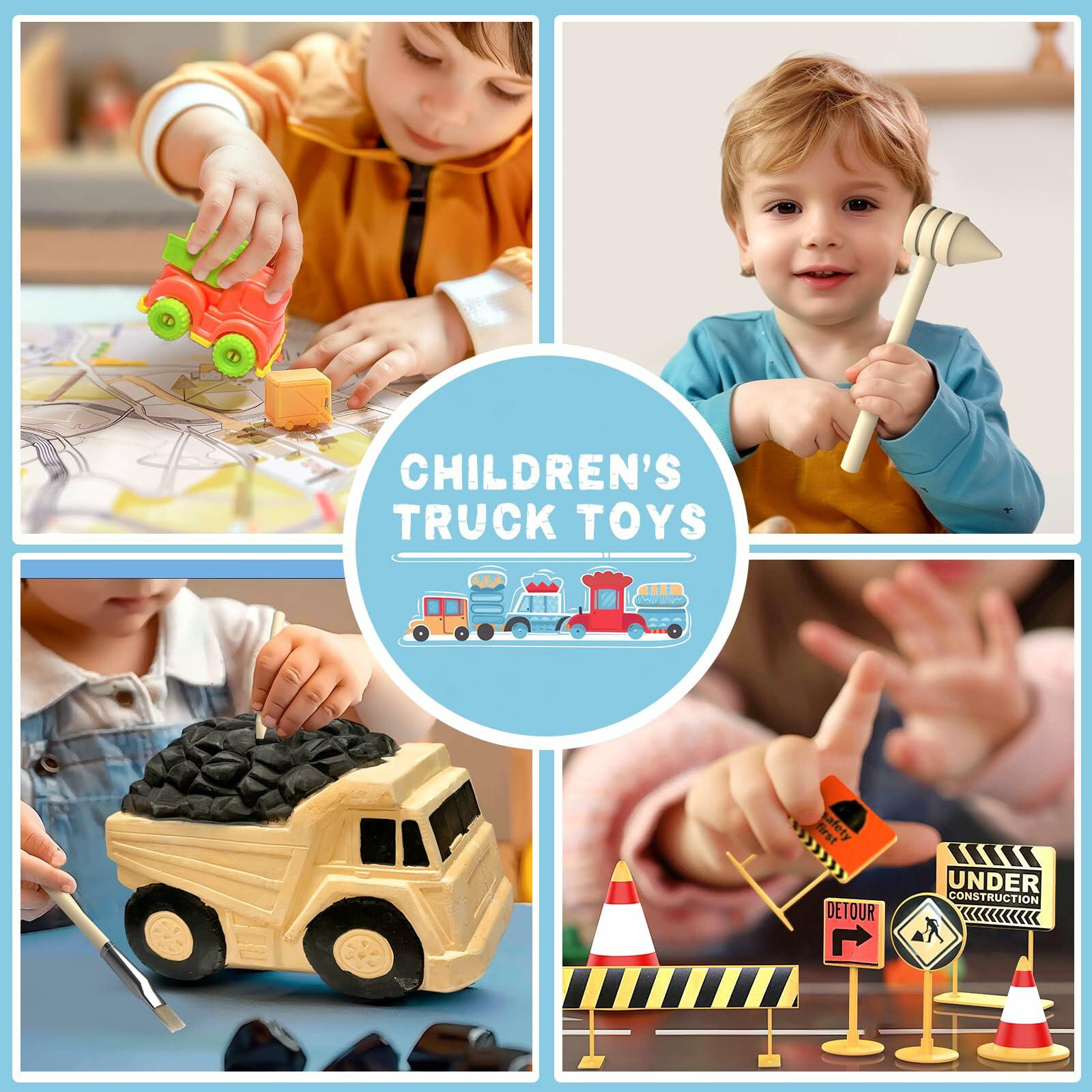 STEM Construction Truck Toy Kit with Surprise Truck
