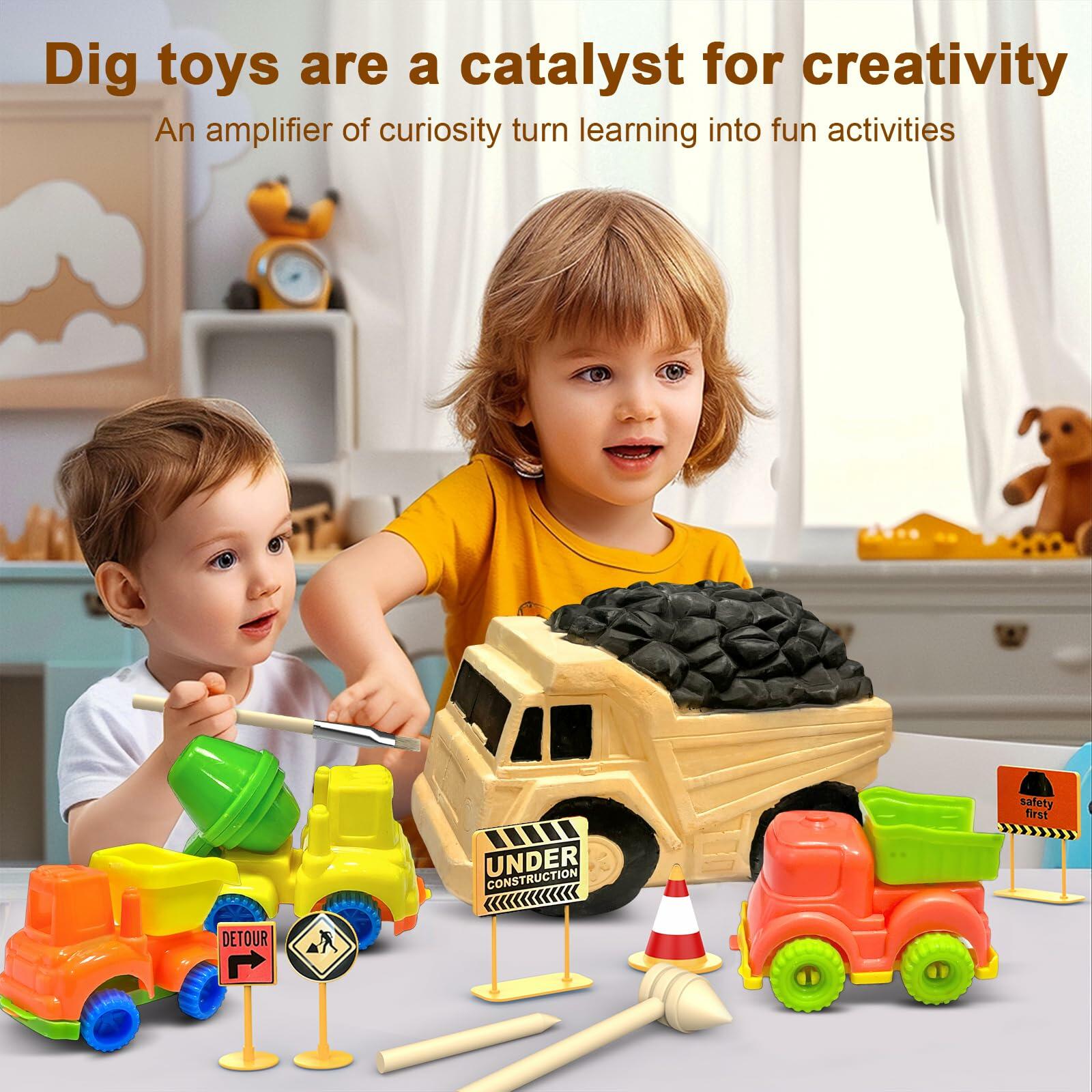 STEM Construction Truck Toy Kit with Surprise Truck