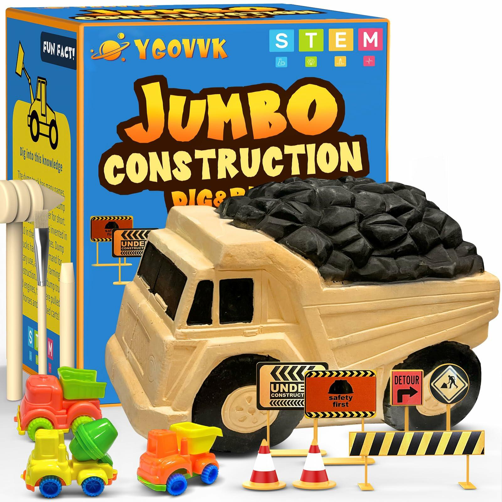STEM Construction Truck Toy Kit with Surprise Truck