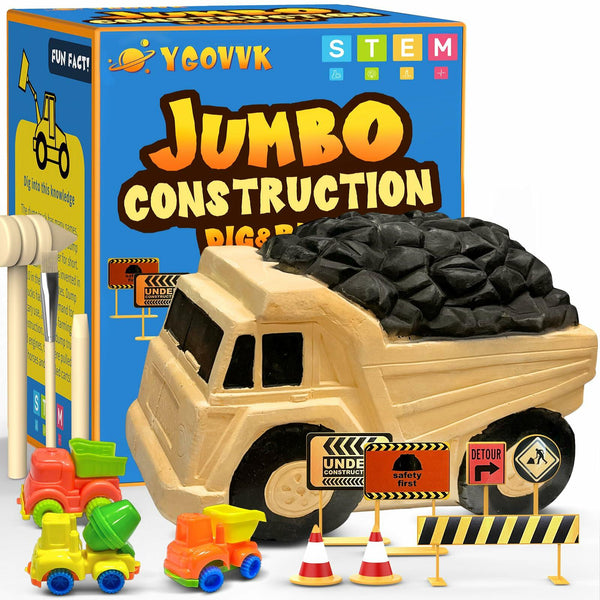 STEM Construction Truck Toy Kit with Surprise Truck