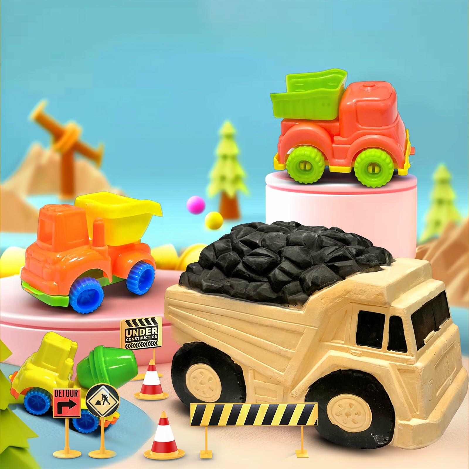 STEM Construction Truck Toy Kit with Surprise Truck