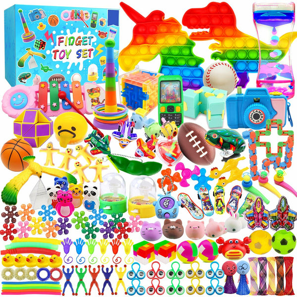 125-Piece Fidget Toys Stress Relief Set for Kids