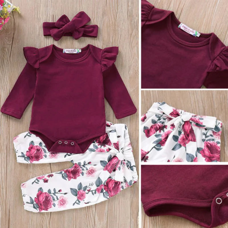 Cute Baby Girl Romper Set - # BAAA71710003